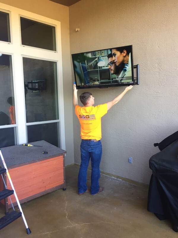 Wall-mounted display installation by S&G Technologies