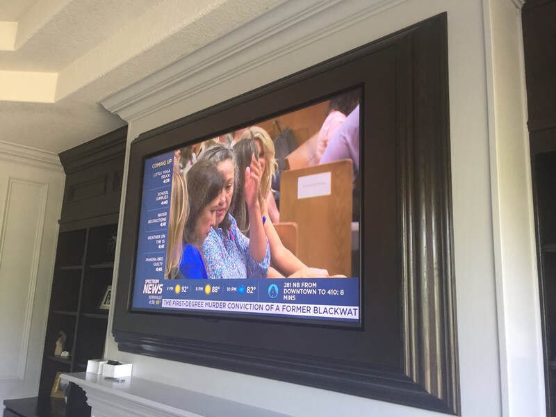 Conference room display and AV system installation