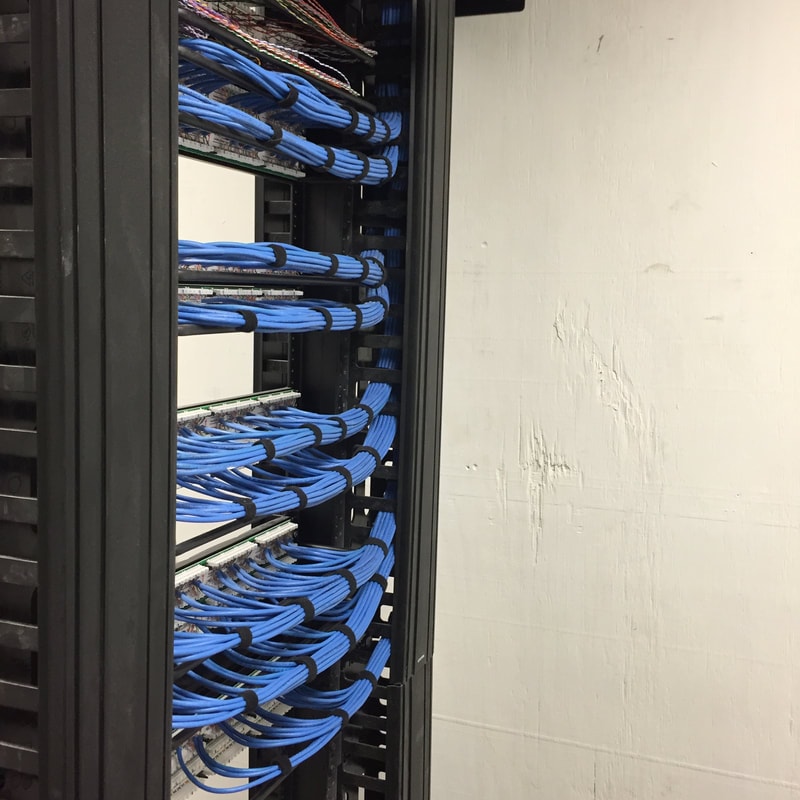 Professional AV rack installation
